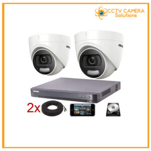 2 CCTV Camera Set Package - HikVision
