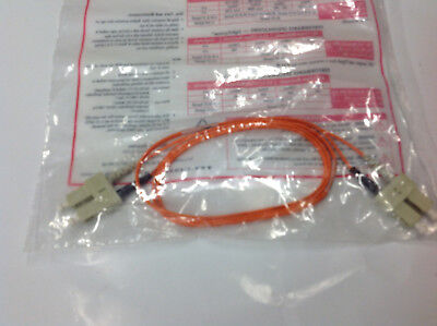 FIBER JUMPER,MM,DUPLEX,SC/SC 50/125,ORANGE JKT,1M, LSOH