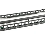 Giganet CAT 6A FTP 48 Port Blank Patch Panel with Rear Wire Manager