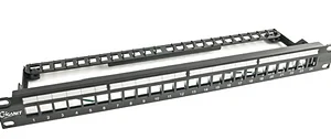 Giganet CAT 6A FTP 48 Port Blank Patch Panel with Rear Wire Manager