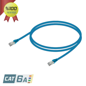 Giganet Cat6A SFTP Patch Cord 5M-BLUE LSZH 50U‘